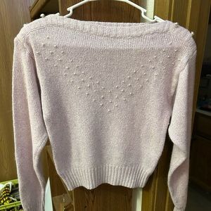 Women’s vintage sweater. Made with silk and angora rabbit hair